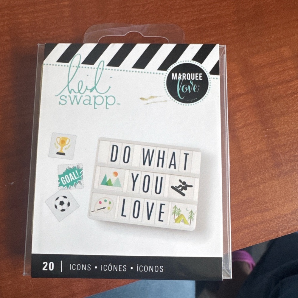 Heidi Swapp Marquee Love Icon Set - Motivational Sports Theme